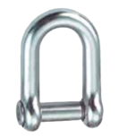 RVS D-sluiting met inbus pen &Oslash;8mm