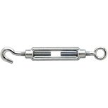 Spanschroef open huis met rechts oog en links haak M5