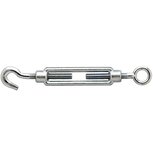 Spanschroef open huis met rechts oog en links haak M8