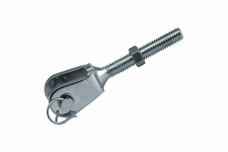 Draadgaffel gelast M12 x 9,5mm pendikte