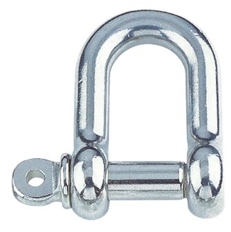 RVS D-sluiting 3mm kort