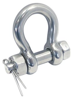 Harp-sluiting met bout en splitpen 8mm