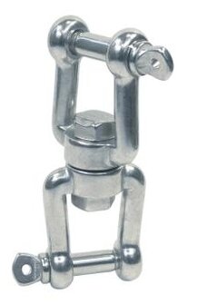 RVS wartel gaffel - gaffel &Oslash; 16mm