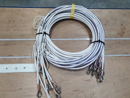 Zijstag polyvalk kabel 5/7 L=5,60 meter