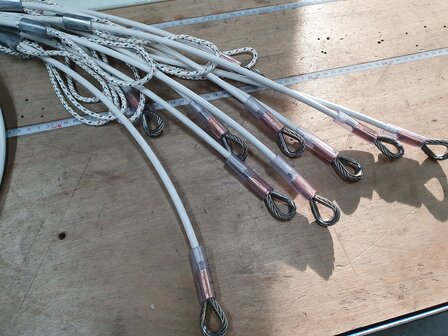 Zijstag polyvalk kabel 5/7 L=5,60 meter