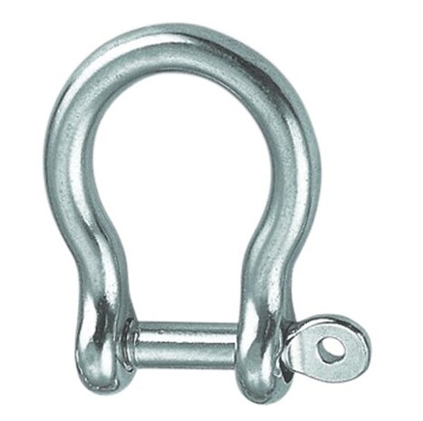 RVS H-sluiting met geborgd pen Ø5mm