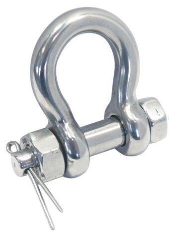 Harp-sluiting met bout en splitpen 8mm