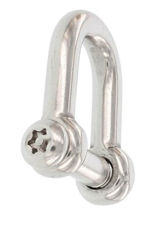RVS D-sluiting met torx pen Ø10mm