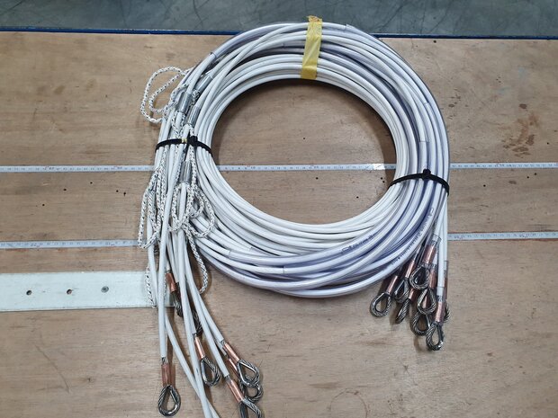 Zijstag polyvalk kabel 5/7 L=5,60 meter